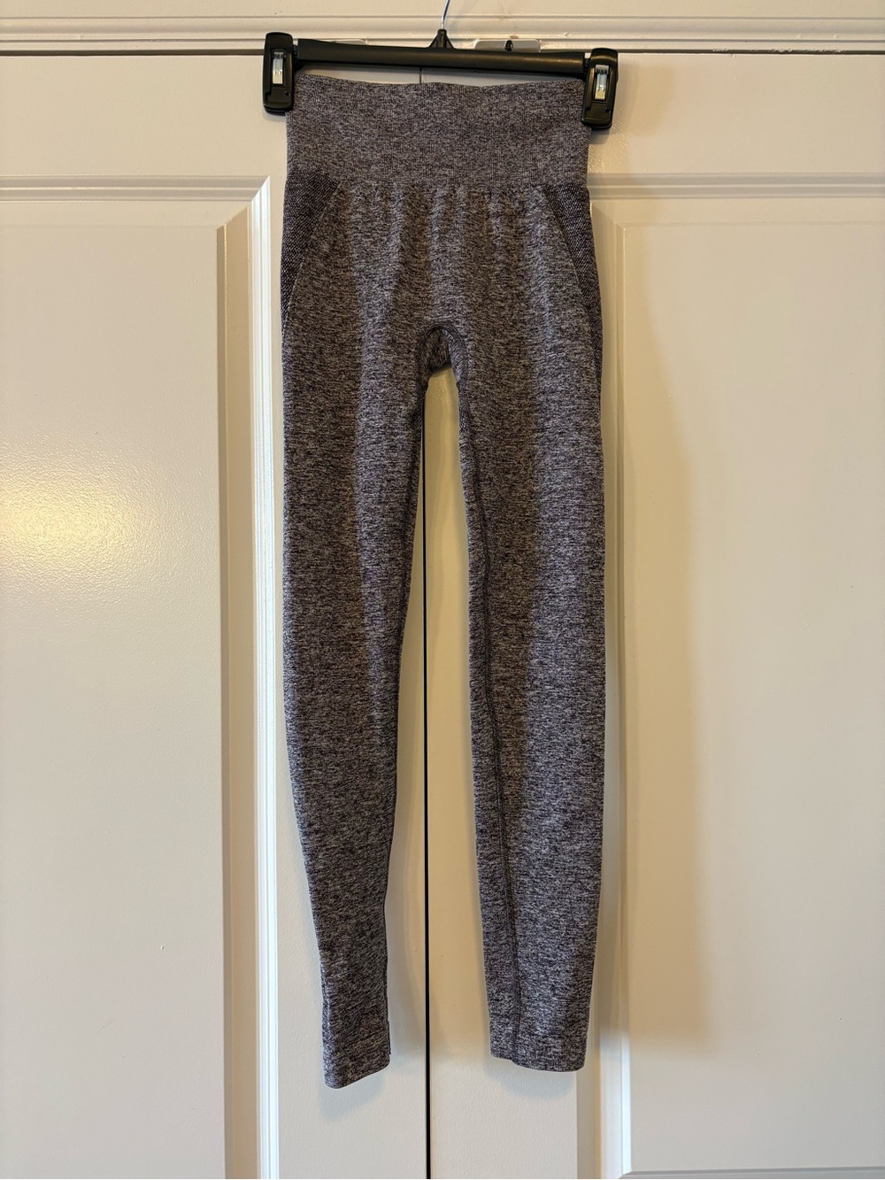 High-Waist Heathered Gray Leggings